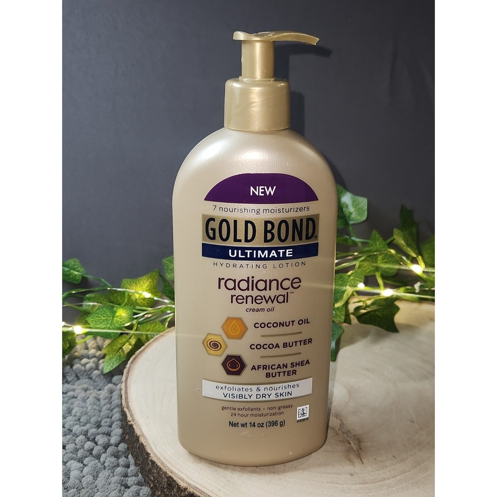 Gold Bond Ultimate Radiance Renewal Dry Skin Cream 14 oz Coconut Oil~NEW~RETIRED